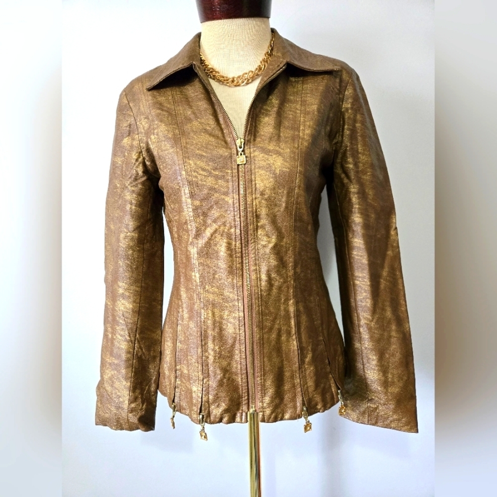 JOSEPH RIBKOFF Vintage Bronze Jacket. Size 4